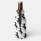 ゼブラブラックとグレーのプリントシルエット ボトルクーラー (ボトル裏面)