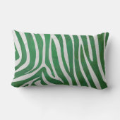 ゼブラブラックとグレーのプリントシルエット ランバークッション (裏面)