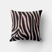 ゼブラブラックとピンクワイルドミー クッション (裏面)