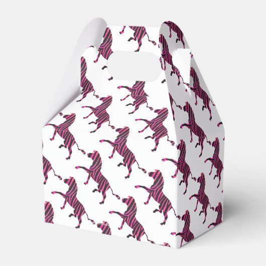 ゼブラブラックとホットピンクシルエット フェイバーボックス (裏面サイド)