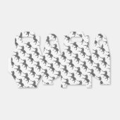 ゼブラブラックとライトグレーのシルエット フェイバーボックス (折り畳みなし)