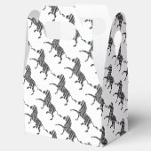 ゼブラブラックとライトグレーのシルエット フェイバーボックス (オープン)