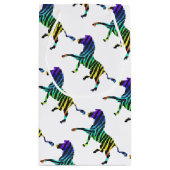 ゼブラブラックとレインボーシルエット スモールペーパーバッグ (裏面)