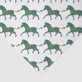 ゼブラブラックアンドグリーンプリント 薄葉紙 (詳細)