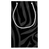 ゼブラブラックアンドグレープリント スモールペーパーバッグ (裏面)