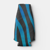 ゼブラブラックアンドブループリント ボトルクーラー (正面)