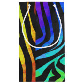 ゼブラブラックアンドレインボープリント スモールペーパーバッグ (裏面)