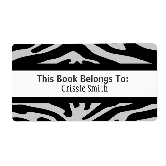 ゼブラブラック&グレー ラベル (正面)