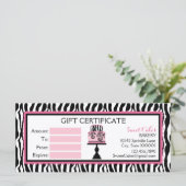 ゼブラプリントケーキベーカリーギフト券 (スタンド正面)