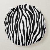 ゼブラプリントデザイン ラウンドクッション (裏面)