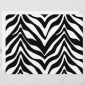 ゼブラプリントパーティー紙 (正面/裏面)