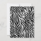 ゼブラプリントピンクリボン&ダイヤモンドファッション16 招待状 (裏面)