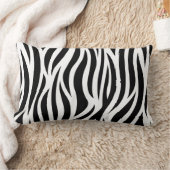 ゼブラプリントランバー装飾用クッション ランバークッション (ブランケット)