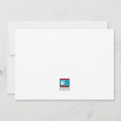 ゼブラプリント側紫バースデーパーティ招待状 招待状 (裏面)