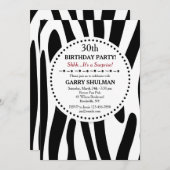 ゼブラプリント招待状 招待状 (正面/裏面)