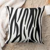 ゼブラプリント枕 クッション (ブランケット)
