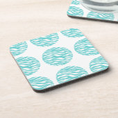 ゼブラプリント水玉模様コースター コースター (左側)