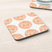 ゼブラプリント水玉模様コースター コースター (左側)