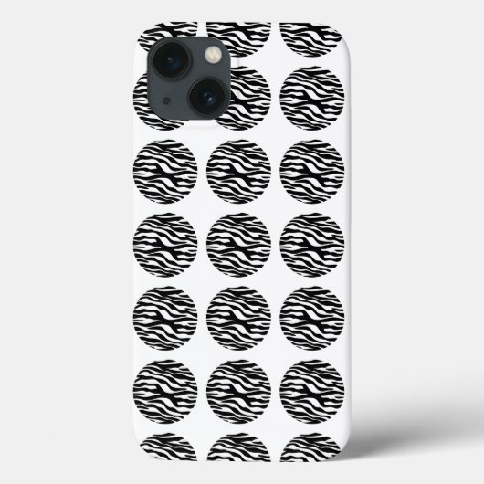 ゼブラプリント水玉模様BT iPadエアケース Case-Mate iPhoneケース (裏面)