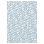 ゼブラプリント白パウダーブルー可愛いパタモダンーン テーブルクロス (正面)