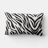 ゼブラプリント装飾用クッション ランバークッション (裏面)