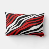 ゼブラプリント赤ミックスモノグラムランバーピロー ランバークッション (裏面)