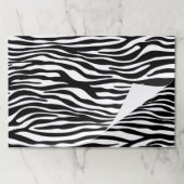 ゼブラプリント、ゼブラストライプ、白黒 ペーパーパッド (折り畳み)
