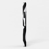 ゼブラプリント、ゼブラストライプ、白黒 Case-Mate iPhoneケース (裏面/右)