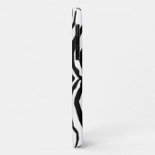 ゼブラプリント、ゼブラストライプ、白黒 Case-Mate iPhoneケース (裏面/左)