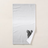 ゼブラヘッドオンシルバー バスタオルセット (ハンドタオル)