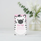 ゼブラベビーシャワーサファリピンクガール エンクロージャーカード (スタンド正面)