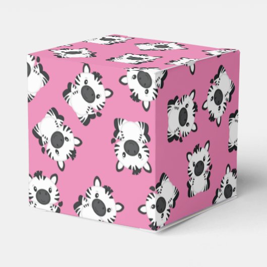 ゼブラベビーシャワーサファリピンクガール フェイバーボックス (裏面サイド)