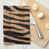 ゼブラポップ・アートのー キッチンタオル (四つ折り)