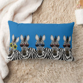 ゼブラポリエステルランバー装飾用クッション ランバークッション (ブランケット)