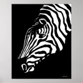 ゼブラポートレートポスターアート ポスター (正面)