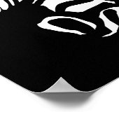 ゼブラポートレートポスターアート ポスター (角)