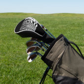 ゼブラポートレート白黒 ゴルフヘッドカバー (インサイチュ)