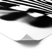 ゼブラポートレート白黒 ポスター (角)