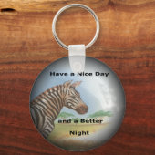 ゼブラポートレート、アンボセリ:サバンナの霊 キーホルダー (正面)