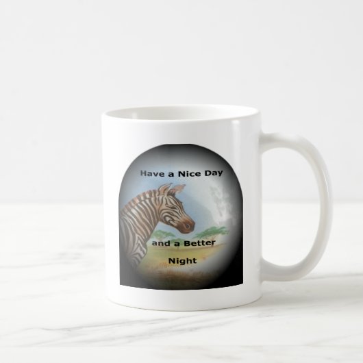 ゼブラポートレート、アンボセリ:サバンナの霊 コーヒーマグカップ (右)