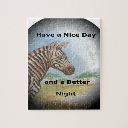 ゼブラポートレート、アンボセリ:サバンナの霊 ジグソーパズル (縦)