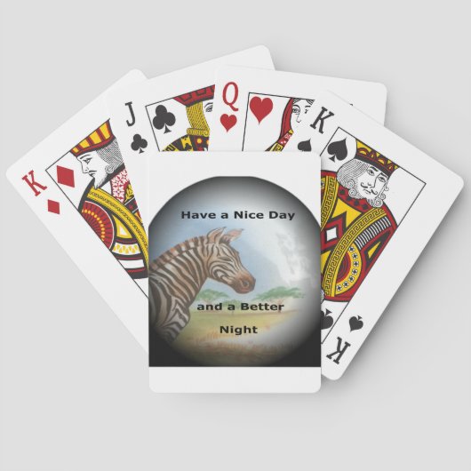 ゼブラポートレート、アンボセリ：サバンナの霊 トランプ (裏面)