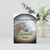 ゼブラポートレート、アンボセリ:サバンナの霊 ポストカード (スタンド正面)