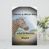 ゼブラポートレート、アンボセリ：サバンナの霊 便箋 (スタンド正面)