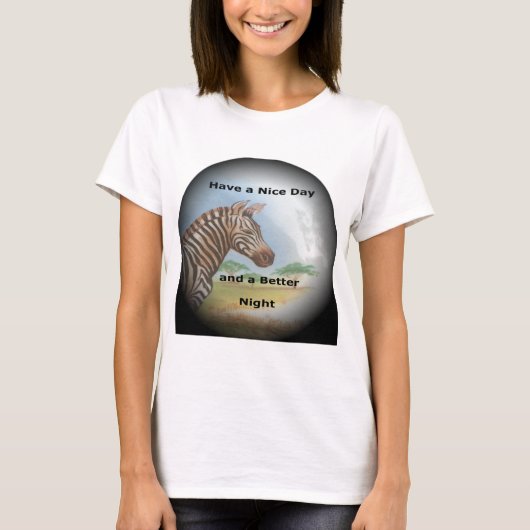 ゼブラポートレート、アンボセリ:サバンナの霊 Tシャツ (正面)