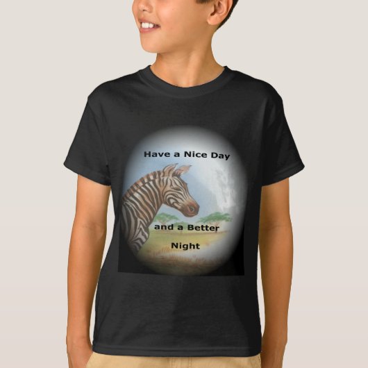 ゼブラポートレート、アンボセリ:サバンナの霊 Tシャツ (正面)