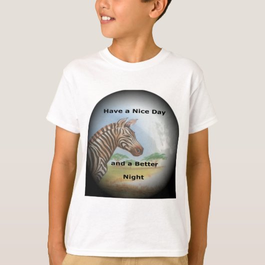 ゼブラポートレート、アンボセリ:サバンナの霊 Tシャツ (正面)