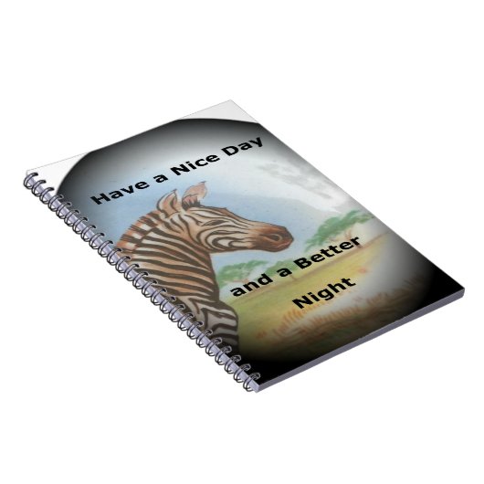 ゼブラポートレート、アンボセリ:サヴァンの精神 ノートブック (右側)