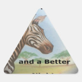 ゼブラポートレート、アンボセリ:サヴァンの精神 三角形シール (正面)