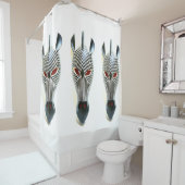 ゼブラマスクの3つ目 シャワーカーテン (インサイチュ)